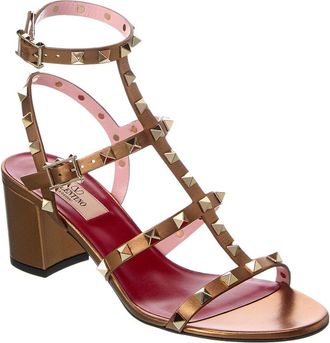 Valentino Rockstud Caged 60 Leather Sandal