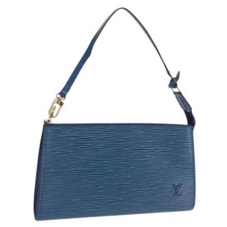 Louis Vuitton Pre-owned Shoulder Bags, female, Blue, Size: ONE SIZE Pre-owned Vintage Shoulder Bag