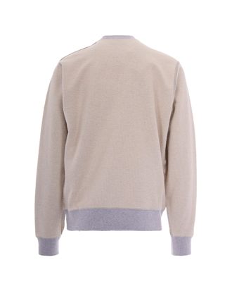 Arte Mens Reversible Crewneck Sweatshirt Grey Cotton Sweatshirts Sweater