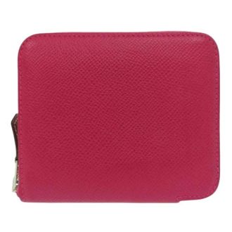 Herm&egrave;s Pre-owned Wallets, female, Pink, Size: ONE SIZE Pre-owned Epsom Zip Around Wallet