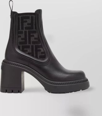 Fendi biker boots domino chunky heel platform