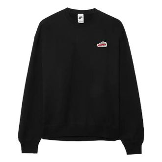 Nike French Terry Crew-Neck Sweatshirt Black FZ5202-010