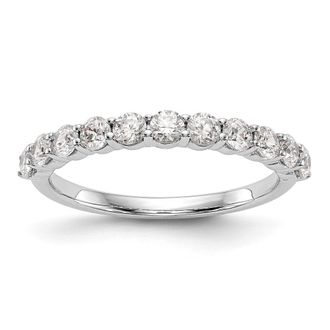 Diamond2Deal 14k White Gold Lab Grown Diamond Wedding Band Ring 0.77Ct Clarity- VS Color- G-H