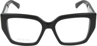 Gucci Glasses, female, Black, Size: 53 MM Gg2042O Eyeglasses