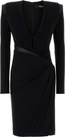 Versace Black Crepe Dress