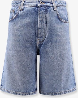 Off-white Bermuda Half Arrow in denim - OFF WHITE - gender_Man