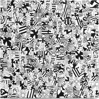 Chrome Hearts Sciarpa con stampa - Bianco