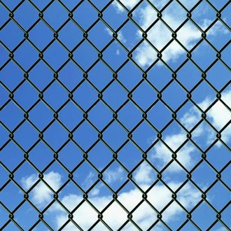 Berkfield Home Modern Chain Link Fence Steel 1, 25x25 m in Green