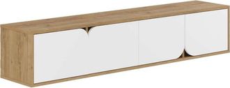 Decortie Mueble Tv Spark 180 Cm Roble Blanco