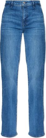 Frame Denim The Straight Trouser Foxley - Dames - Regular Fit Jeans - Blauw - W29 - Katoen - Jeans