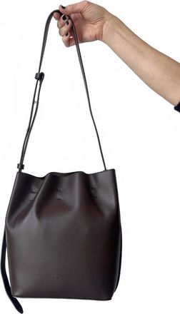 Aesther Ekme Womens Marin Supple Handbag In Medium Brown