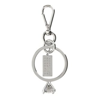 Maison Margiela Llavero con clip de paladio pulido - Accessories - Hombre - Gris - ONE SIZE