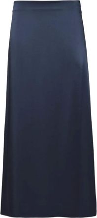 Max Mara Gonna midi in raso - Blu