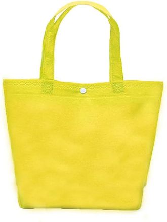 Generic Tote Pouch with Handle, Multi-color Handbag, Reusable Non Woven Fabric Shopping Bag, Large Capacity Grocery Storage Bag(36cm,yellow)