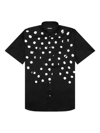 Raf Simons polka-dot print shirt - men - Cotton - 52 - Black