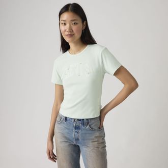 Levi's Graphic Rickie Tee - Womens - XS - Blue
