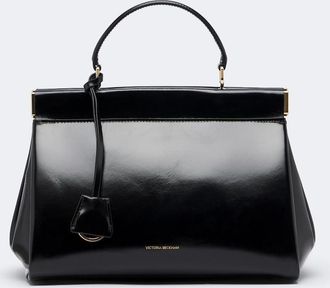 Victoria Beckham Sloane Frame leather top-handle bag
