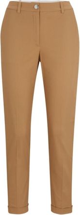 BOSS Regular-fit trousers in stretch-cotton twill