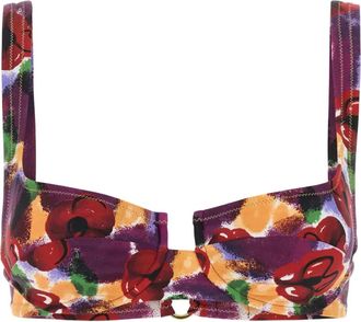 Reina Olga Brigitte bikini top - women - Polyamide/Elastane - S - Red