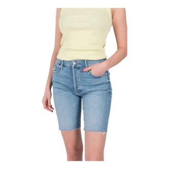 Mother Korte 4136-259 - Dames - Denim shorts - Blauw - W27 - Denim - Korte Broeken