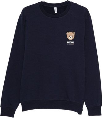 Moschino Navy Blue Crew Neck Sweatshirt