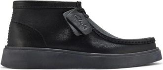 Clarks Torview Hi - Heren - Enkellaarsjes - Zwart - 45 EU - Leer - Schoenen