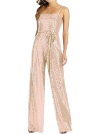 Dessy Alexis Bridesmaid Jumpsuit In Rose Gold