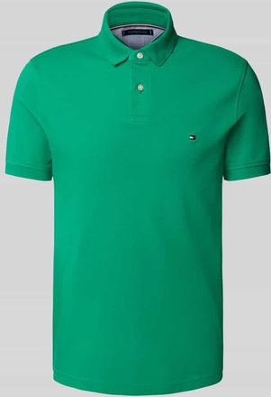 Tommy Hilfiger Regular Fit Poloshirt aus Baumwoll-Elasthan-Mix in Hellgruen, Größe L