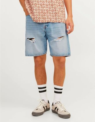 Jack & Jones Jack & Jones Mens Denim Casual Shorts - Blue - Size: 33/32/32