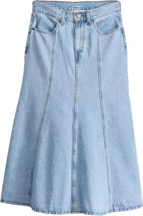 Levi's panelled denim midi skirt - women - Cotton - 26 - Blue