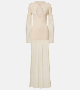 Aya Muse Calla cutout ribbed maxi dress