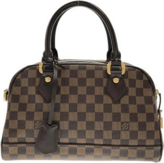 Louis Vuitton Pre-owned Vintage Coated Canvas Handbag - Dames - Vintage Handtas - Bruin - ONE Size - Vintage
