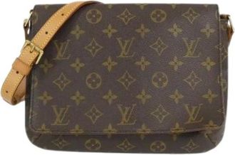 Louis Vuitton Pre-owned Cross Body Bags, female, Brown, Size: ONE SIZE Pre-owned Vintage Canvas Cross Body Bag