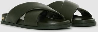 Anine Bing Emi Slides in Olive at Nordstrom, Size 38