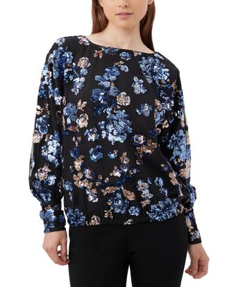 NWT Trina Turk Concourse Top in outlet Black Size XS/S