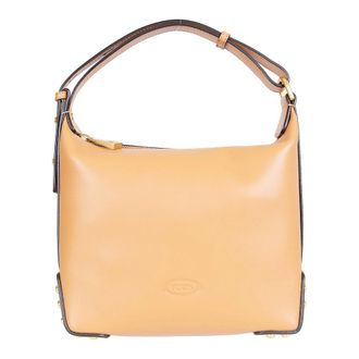 Tod's Tods, Shoulder Bags, female, Beige, Size: ONE SIZE Metal Dots Mini Shoulder Bag