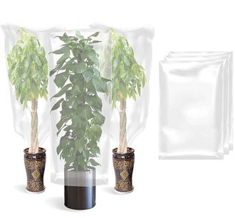 OEM 2 Fundas Protectoras Antiheladas Extragrandes Para Plantas De Invierno: Bolsas De Pl&aacute;stico De 200 X 240 Cm Para Protegerlas De Las Heladas, Impermeabl