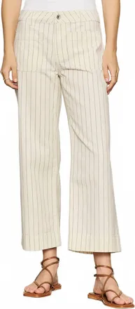 Sanctuary The Marine Crop Jean In Pinstripe