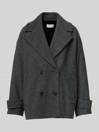 Marella Oversized Wolljacke aus Woll-Mix Modell FANTINO in Mittelgrau, Größe 42