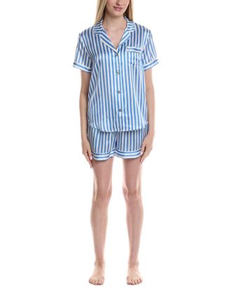 Petite Plume 2Pc Classic Silk Short Set