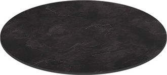 Oviala Mesa de pizarra redondo 60 cm 4 plazas