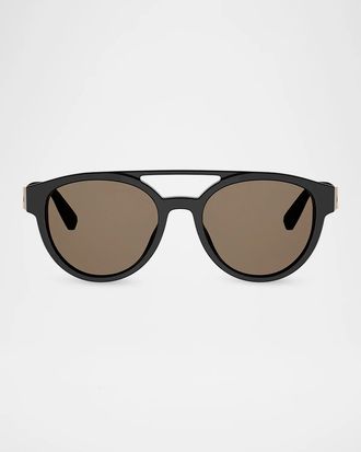Bulgari Men & apos;s 54MM Aviator Sunglasses
