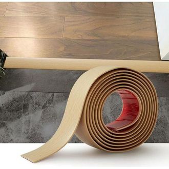 OEM Tira De Umbral Autoadhesiva De Pvc De 2 M, Transici&oacute;n Para Suelos De Madera/cer&aacute;mica, Veta De Madera Beige