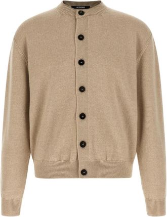 Jacquemus Le Cardigan Moulin - Heren - Vesten - Beige - L - Wol - Truien & Vesten