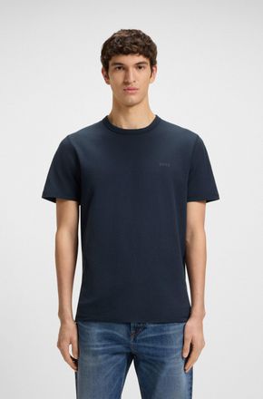 Boss Orange by Hugo Boss T-Shirt BOSS ORANGE Tegood, Herren, Gr. XXL, blau (404_schwarz_blau), Single Jersey, Obermaterial: 100% Baumwolle, unifarben, regular fit normal, Rund