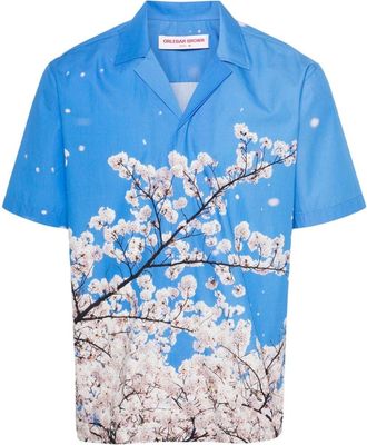 Orlebar Brown Maitan floral-print shirt - men - Cotton - S - Blue