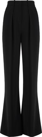 Elisabetta Franchi Womens Crepe Trousers - Black - Size EU 38 (Womens)