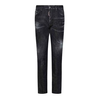 Dsquared2 Zwarte, Makkelijk Wasbare, Coole Jeans
