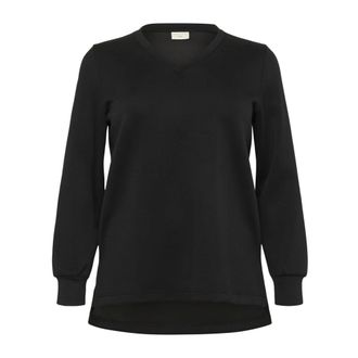 Kaffe Curve Dames, Sweatshirts & Hoodies, Zwart, Maat: XL Nylon