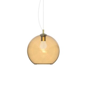 Netlighting Nemo 40cm Dome Pendant Ceiling Light Amber